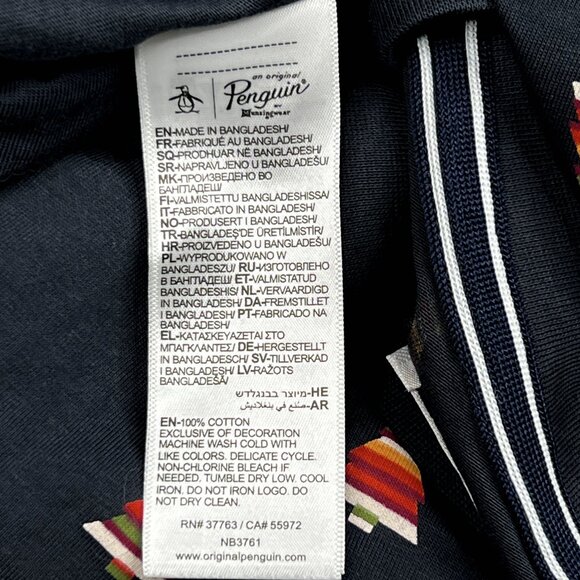 Original Penguin Christmas Tree T-Shirt Penguin Embroidered Logo Size S - NWOT - Picture 5 of 6